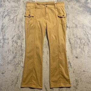 VIP Jeans Pants Juniors 19/20 Tan Flare Stretch High Rise Preppy Boho Western